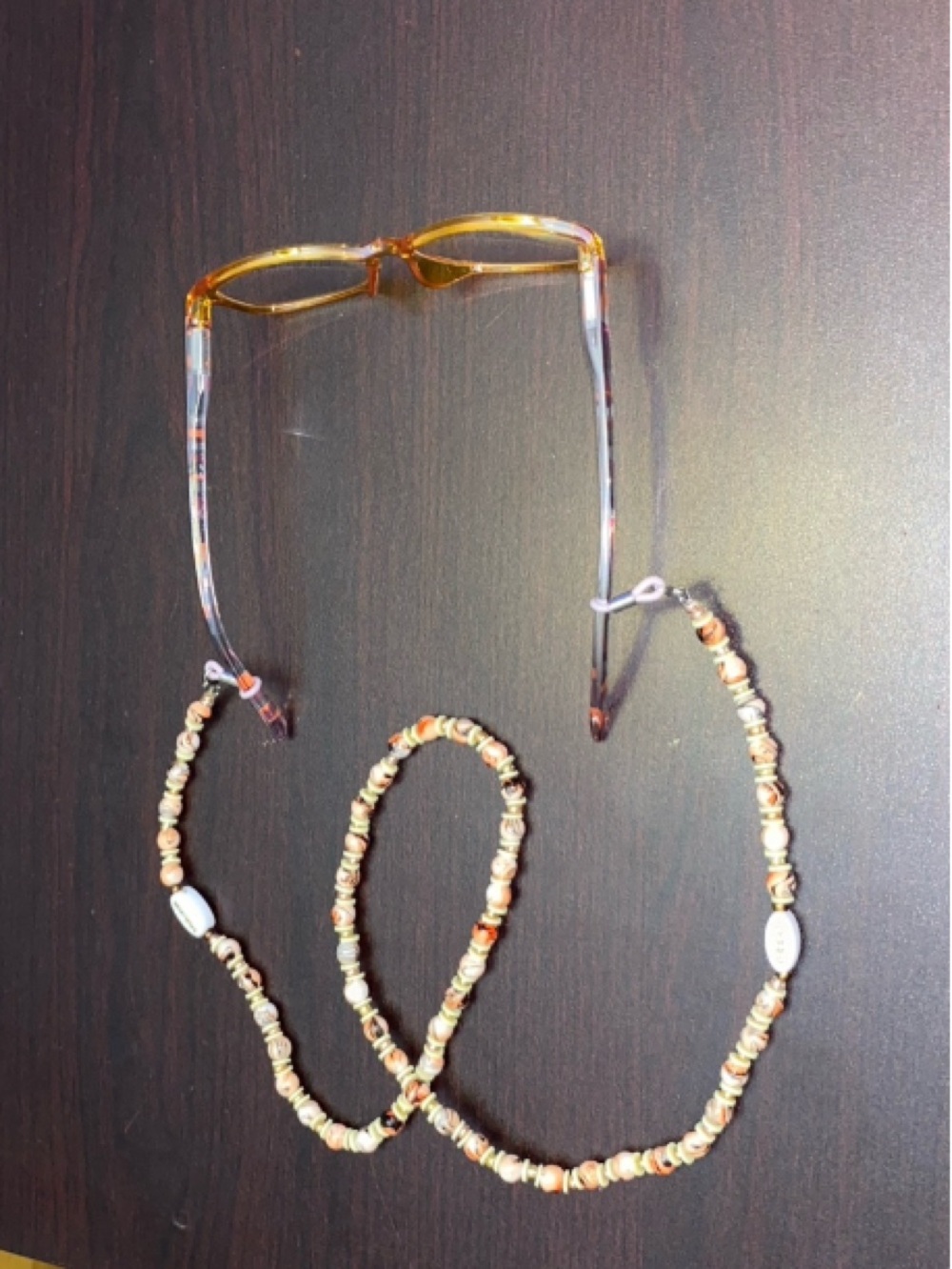 Handmade Multicolor Beaded Glasses Chain